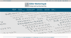 Desktop Screenshot of goeller-mentoring.de