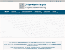 Tablet Screenshot of goeller-mentoring.de
